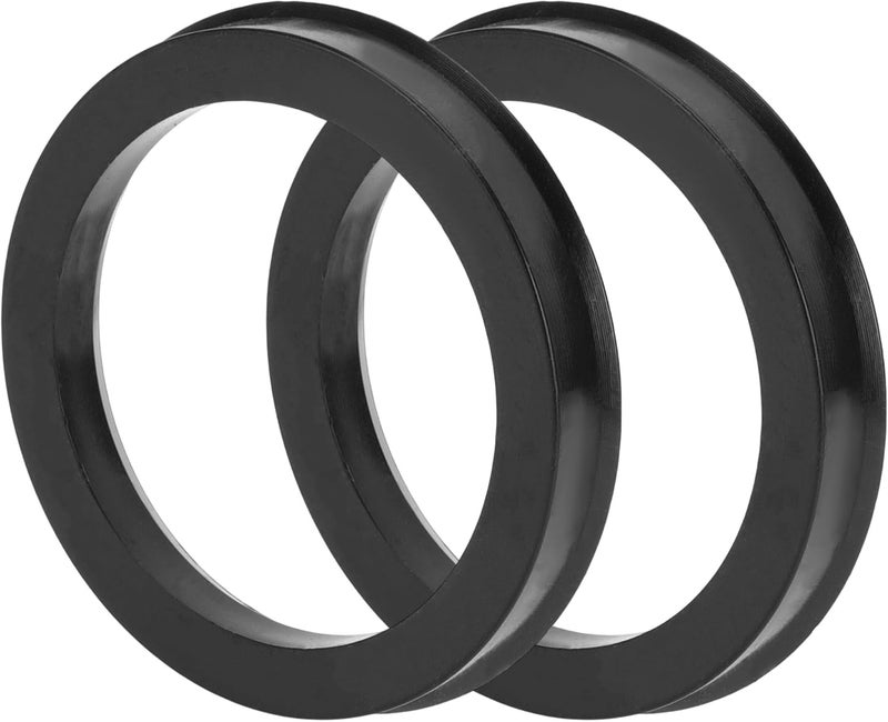 TUCKBOLD Car Wheel Hub Centric Rings Durable Wheels Center Shaft Shock Absorbing Hubrings Black 2 Pcs OD 82.1mm to ID 64.1mm Polycarbonate - Image 1